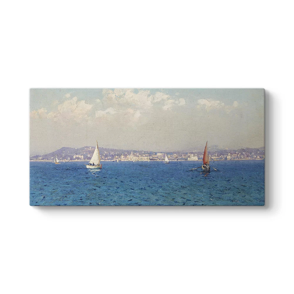 Fausto Zonaro - Fransız Rivierası Tablosu - Model 5